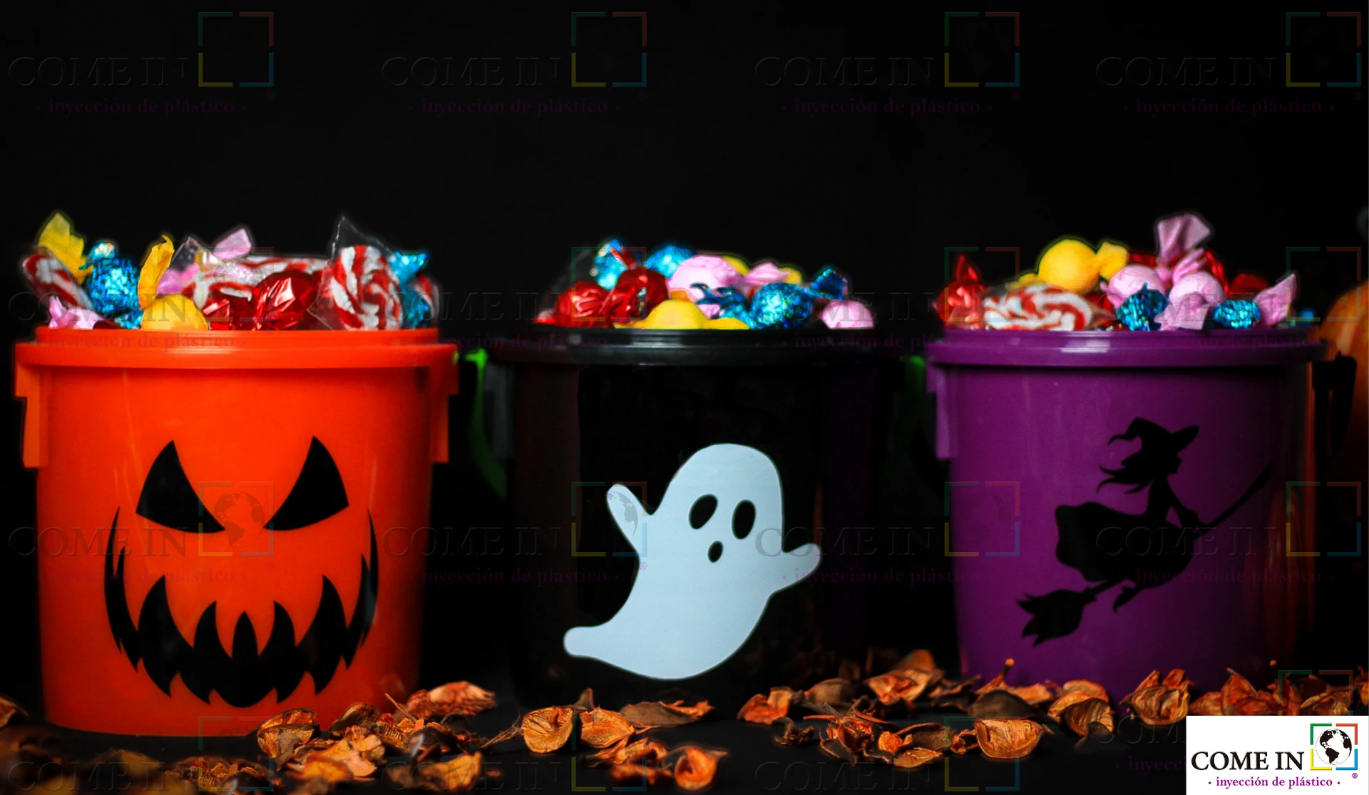 Los tres diseños con dulces